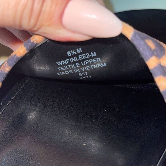 NINE WEST Leopard Slides Womens Size‎ 6.5 - Picture 8 of 8